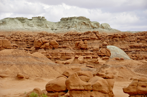 frog goblin in the distance at Goblin Valley State Park